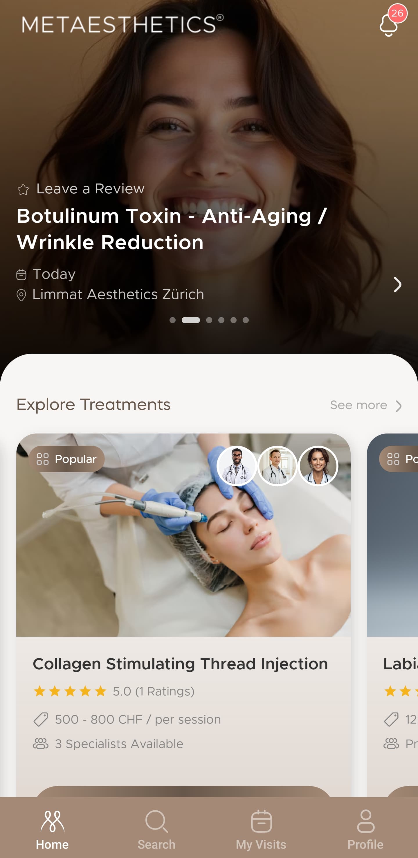 Patient mobile app — clinic discovery