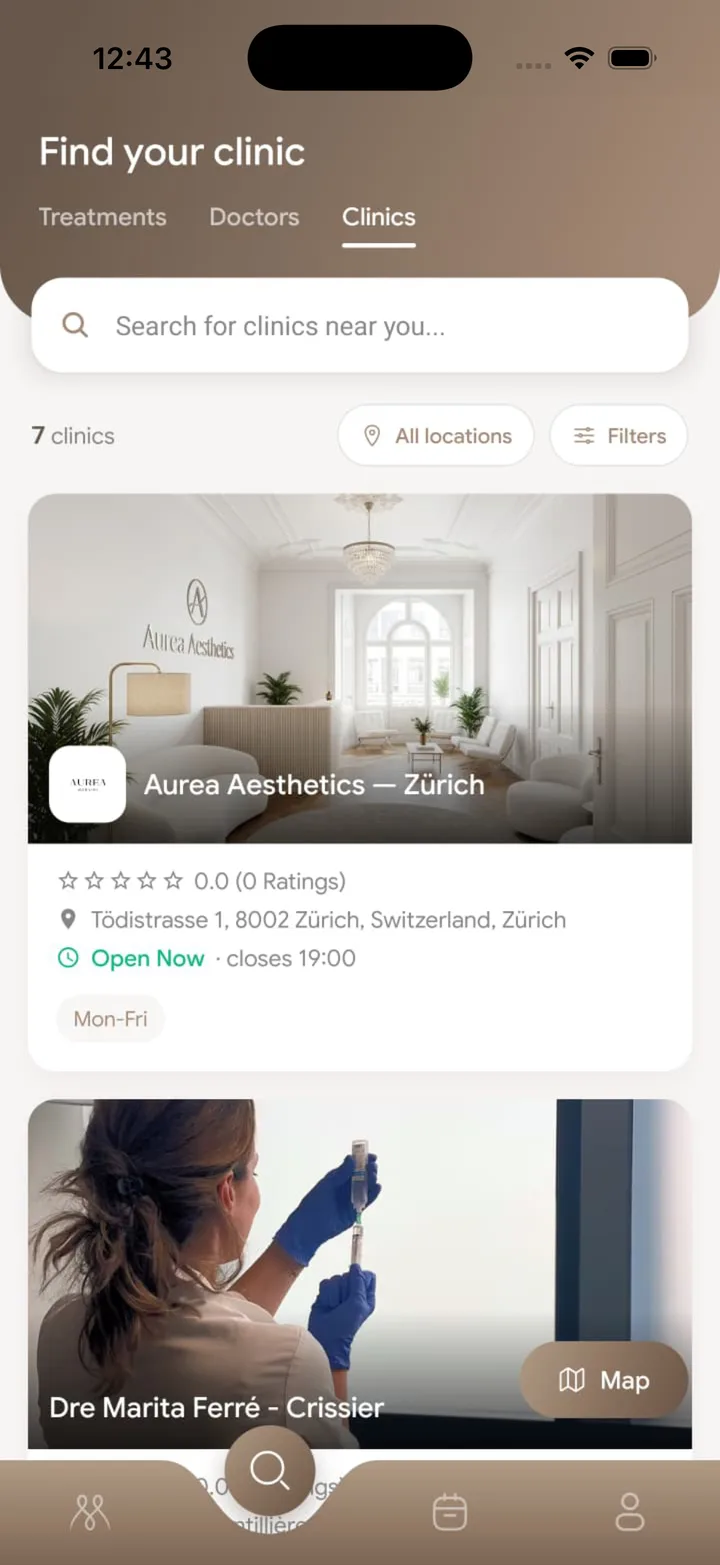 Patient App — finden Sie Ihre Klinik